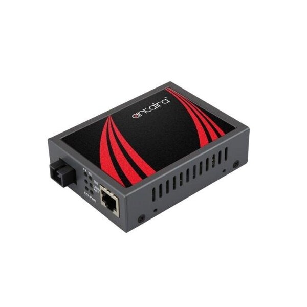 Antaira 10/100/1000TX To 1000LX Single Fiber WDM-B, Single-Mode 10KM, TX1550nm RX13 EMC-0201G-SC-WB-S1 - main
